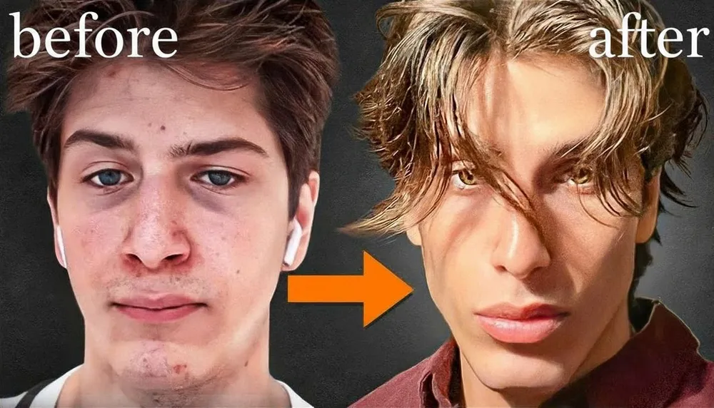 Looks Max user before and after
